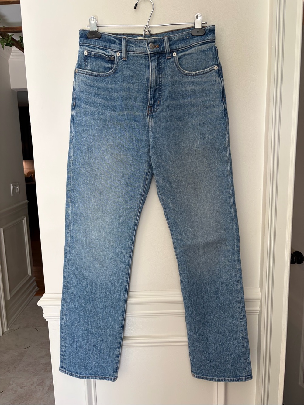 Madewell ’90s Straight Jeans Size 27 High Rise Medium Wash Denim
